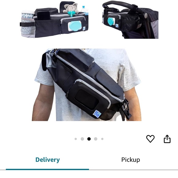 NWOT Lil & Mil Tot Tote 3-in-1 Stroller Bag - Picture 6 of 7